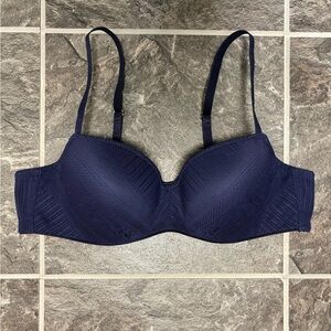 ThirdLove Everyday Lace T-Shirt Bra in Navy Lace - Siza 38A